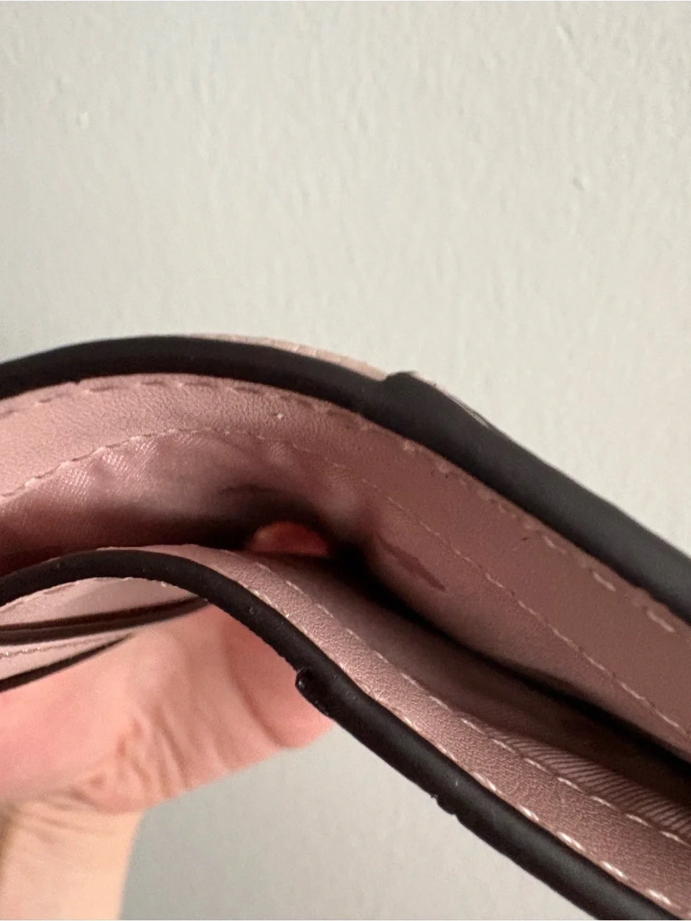 kate spade Blush Pink pebbled leather Zip Wallet